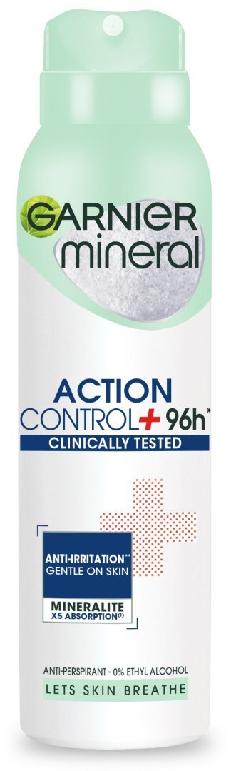 Garnier Mineral Action Control+ 96H Dezodorant w Sprayu 150 ml