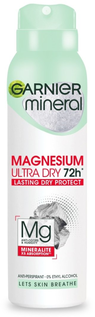 Garnier Mineral Magnesium Ultra Dry 72H Dezodorant w Sprayu 150 ml