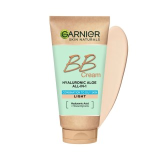Garnier Skin Naturals Krem Tonujący BB Hyaluronic Aloe All-in-One - Jasny - Cera Tłusta i Mieszana 50 ml