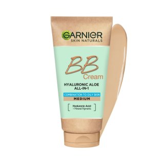 Garnier Skin Naturals Krem Tonujący BB Hyaluronic Aloe All-in-One - Śniady - Cera Tłusta i Mieszana 50 ml