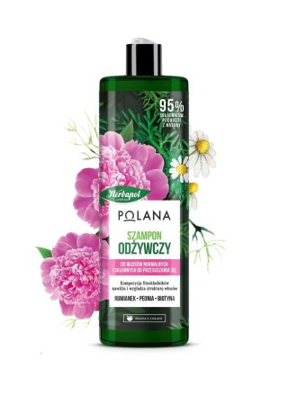 Herbapol Polana szampon odżywczy do włosów - rumianek & Peonia & Biotyna 400 ml