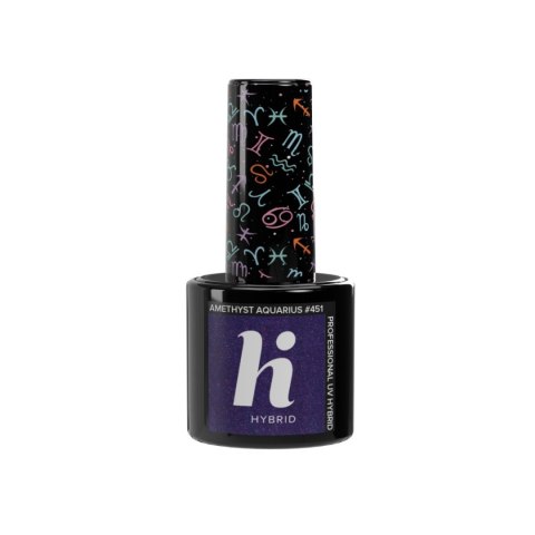 Hi Hybrid lakier hybrydowy Zodiac #451 Ametyst Aquarius 5 ml