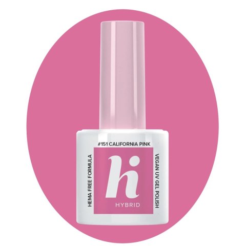 Hi Hybrid HEMA Free lakier hybrydowy Palm Springs #151 California Pink 5 ml