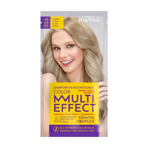 Joanna Multi Effect Color szamponetka koloryzująca nr 03.5 srebrny blond 35 g