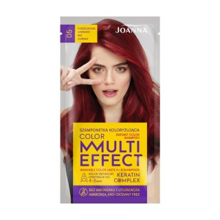 Joanna Multi Effect Color szamponetka koloryzująca nr 05 porzeczkowa czerwień 35 g