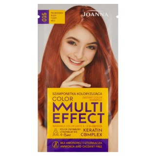 Joanna Multi Effect Color szamponetka koloryzująca nr 15 płomienny rudy 35 g