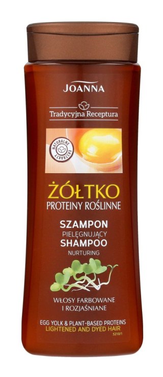 Joanna Tradycyjna Receptura szampon pielęgnujący - Żółtko i proteiny roślinne 300 ml