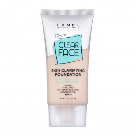 Lamel Ohmy Clear Face Podkład do Twarzy nr 402 Deep Beige 40 ml