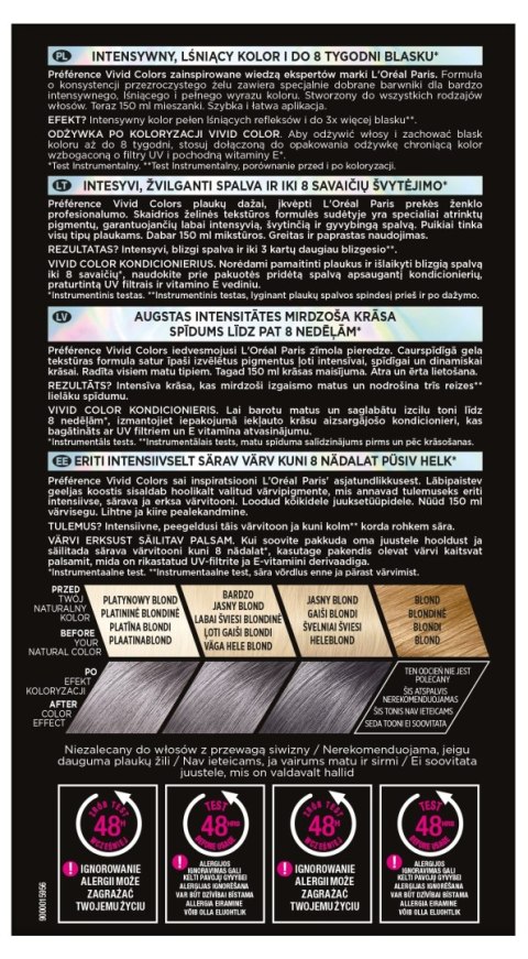 L'Oréal Paris Preference Vivid Colors farba do włosów nr 9.112 Smokey Grey (Camden Town) 1 op.