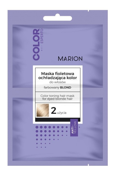 MARION Color Esperto maska ochładzająca kolor do włosów farbowany na blond 2x20 ml