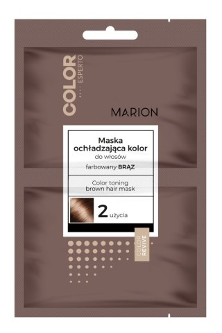 MARION Color Esperto maska ochładzająca kolor do włosów farbowanych na brąz 2x20 ml