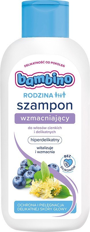 Bambino Rodzina szampon wzmacniający do włosów cienkich i delikatnych 400 ml