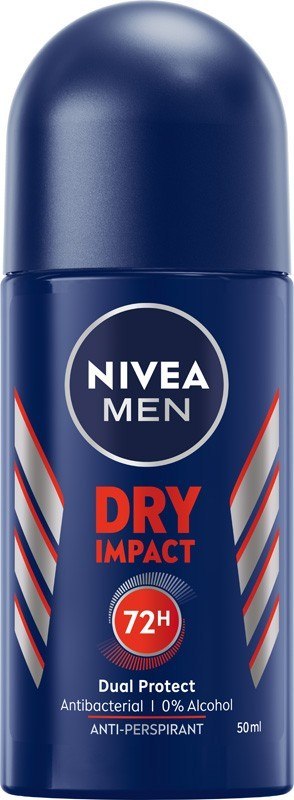Nivea Deo Roll-on Dry Impact 81610 Antyperspirant dla Mężczyzn 50 ml