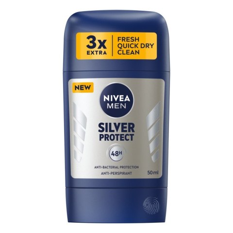 Nivea Antyperspirant w Sztyfcie Silver Protect dla Mężczyzn 50 ml