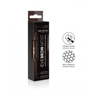 Revers Kredka Automatyczna do Brwi Eye Brow Artist ze Szczoteczką - Ciemny Brąz 1 szt