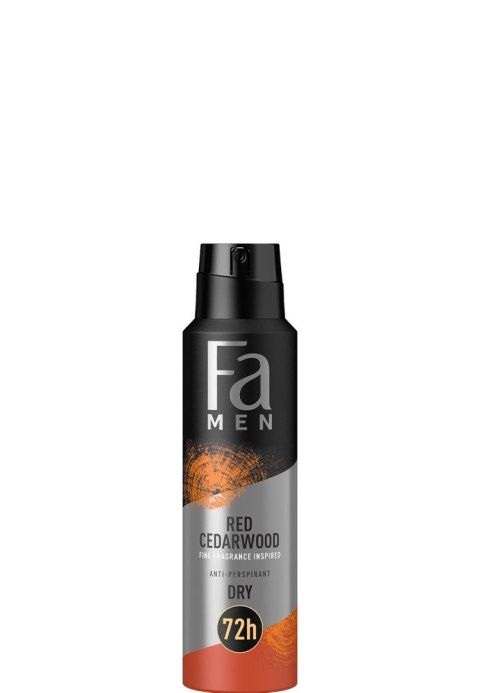 SCHWARZKOPF FA MEN Red Cedarwood Dezodorant Anti-Perspirant w Sprayu 72H dla Mężczyzn 150 ml