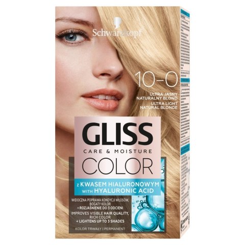 Schwarzkopf Gliss Color Care & Moisture farba do włosów 10-0 ultra jasny naturalny blond 1op.