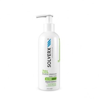 Solverx Acne Skin żel do mycia i demakijażu twarzy i oczu - przeciwtrądzikowy 200 ml