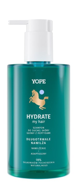 Yope Hydrate szampon do suchej skóry głowy z peptydami 300 ml