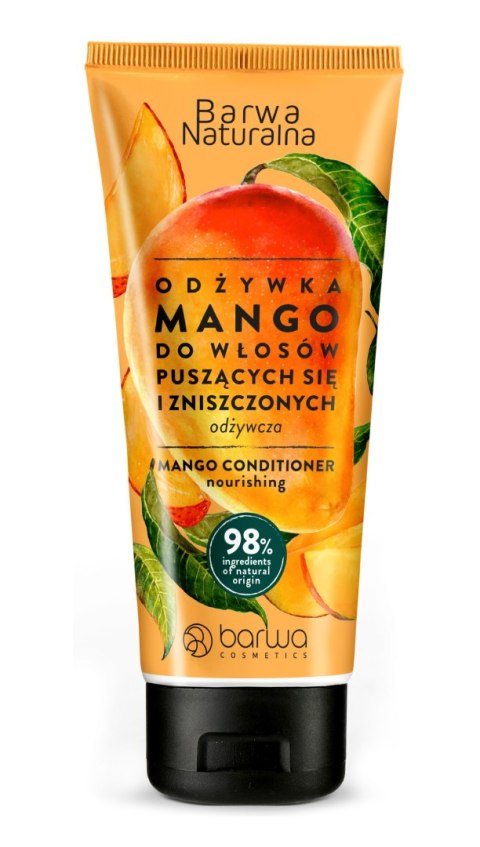 Barwa Naturalna odżywka do włosów puszących się i zniszczonych Mango - odżywcza 200 ml