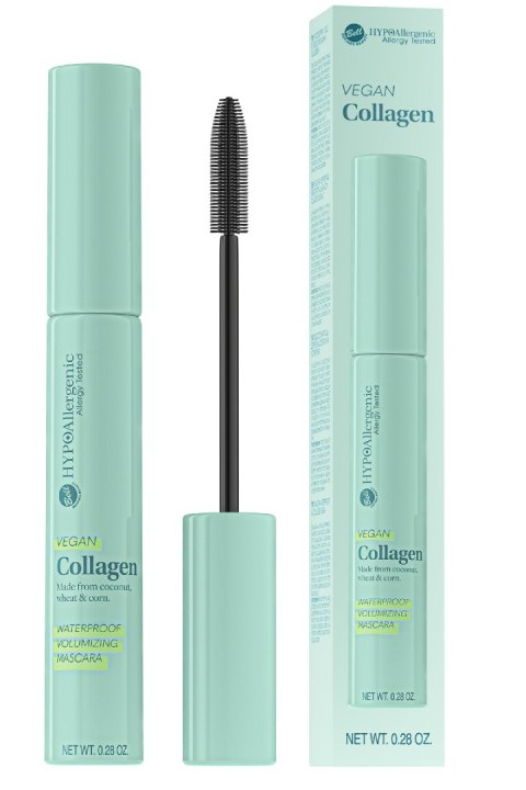 Bell Hypoallergenic Vegan Collagen Tusz do Rzęs Wodoodporny Nadający Objętość Czarny 8 g