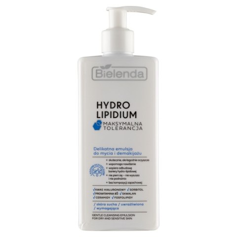Bielenda HYDRO LIPIDUM delikatna emulsja do mycia i demakijażu - skóra sucha 300 ml