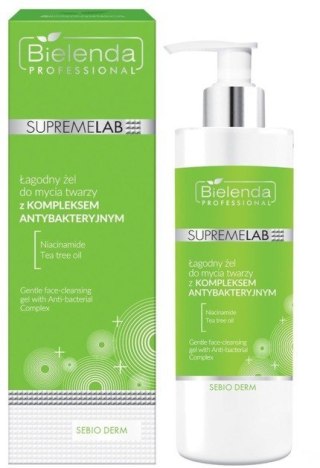 Bielenda Professional Supremelab Sebio Derm Łagodny żel do mycia twarzy z komplekse 200 mlm