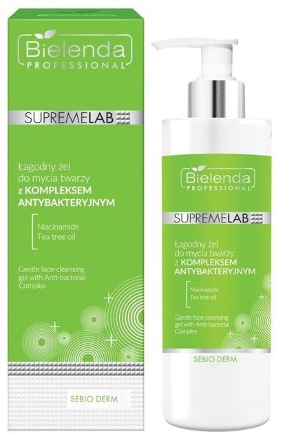 Bielenda Professional Supremelab Sebio Derm Łagodny żel do mycia twarzy z komplekse 200 mlm