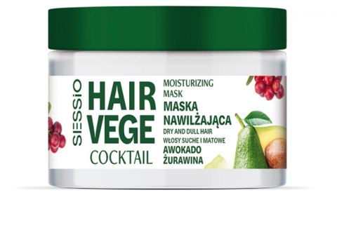 Chantal SESSIO Hair Vege Cocktail maska nawilżająca do włosów awokado & Żurawina 250 ml