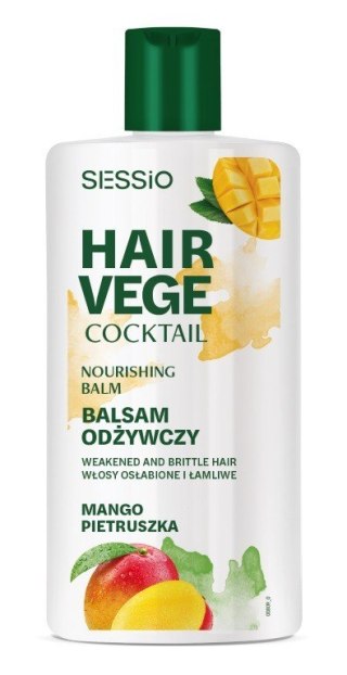 Chantal SESSIO Hair Vege Coctail balsam odżywczy do włosów osłabionych i łamliwych - Mango i Pietruszka 300 ml