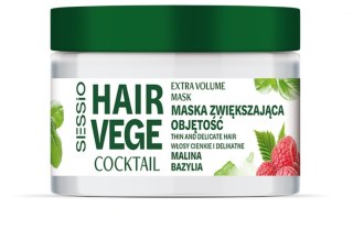 Chantal SESSIO Hair Vege Coctail maska zwiększająca objętość do włosów cienkich i delikatnych - Malina i Bazylia 250 ml
