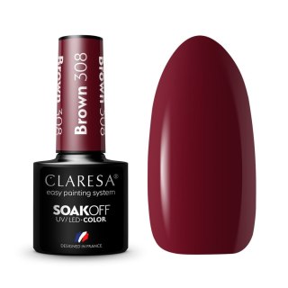 Claresa lakier hybrydowy Brown nr 308 5 g