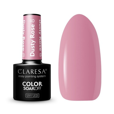 Claresa lakier hybrydowy Dusty Rose nr 8 5 g