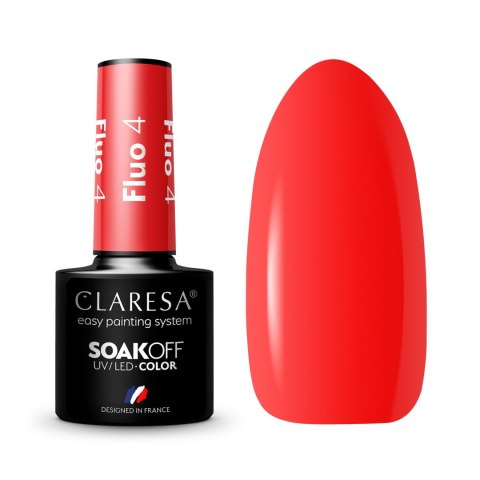 Claresa lakier hybrydowy Fluo nr 4 5 g