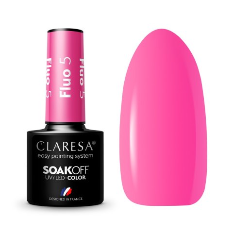 Claresa lakier hybrydowy Fluo nr 5 5 g