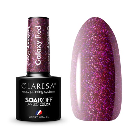 Claresa lakier hybrydowy Galaxy - Red 5 g