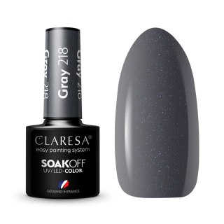 Claresa lakier hybrydowy Gray nr 218 5 g