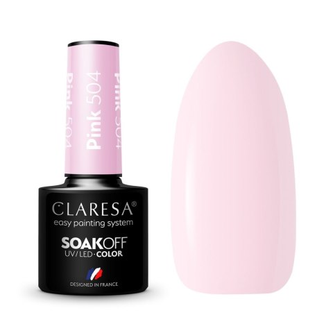 Claresa lakier hybrydowy Pink nr 504 5 g