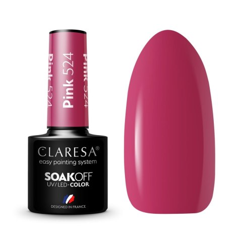 Claresa lakier hybrydowy Pink nr 524 5 g