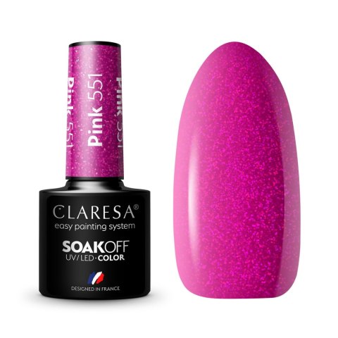 Claresa lakier hybrydowy Pink nr 551 5 g