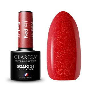 Claresa lakier hybrydowy Red nr 411 5 g
