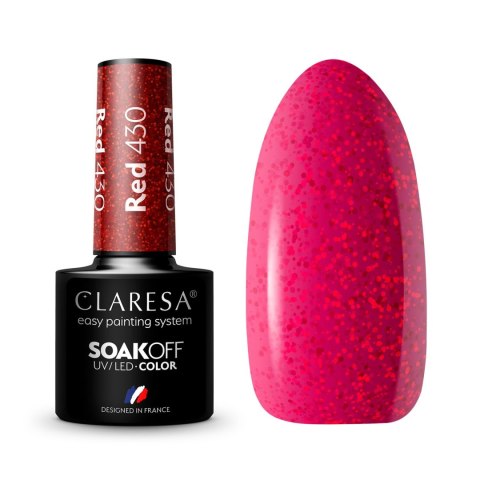 Claresa lakier hybrydowy Red nr 430 5 g