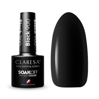 Claresa lakier hybrydowy do paznokci BLACK - 900 5 g