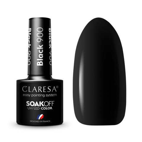 Claresa lakier hybrydowy do paznokci BLACK - 900 5 g