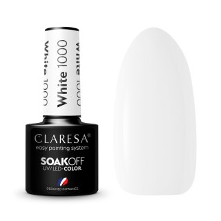 Claresa lakier hybrydowy do paznokci WHITE 1000 5 g