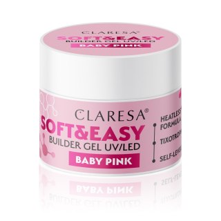 Claresa Soft&Easy żel budujący do paznokci Baby Pink 45 g