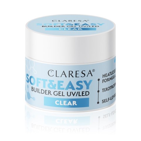 Claresa Soft&Easy żel budujący do paznokci Clear 45 g