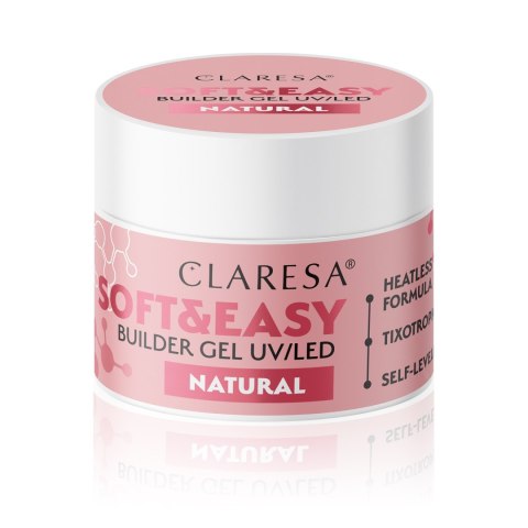 Claresa Soft&Easy żel budujący do paznokci Natural 45 g