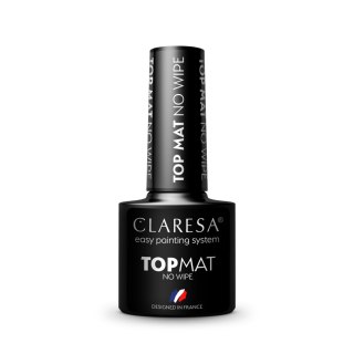 Claresa top do paznokci hybrydowych No Wipe Mat 5 ml