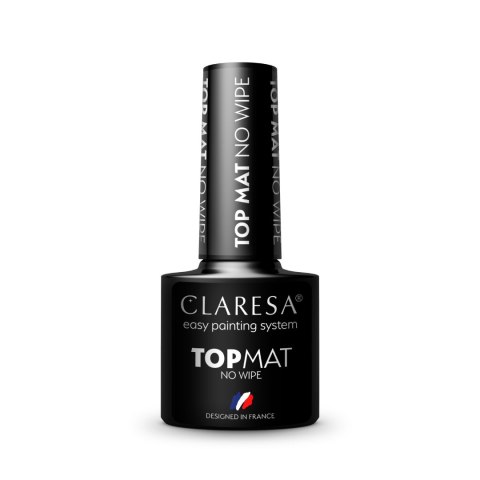 Claresa top do paznokci hybrydowych No Wipe Mat 5 ml